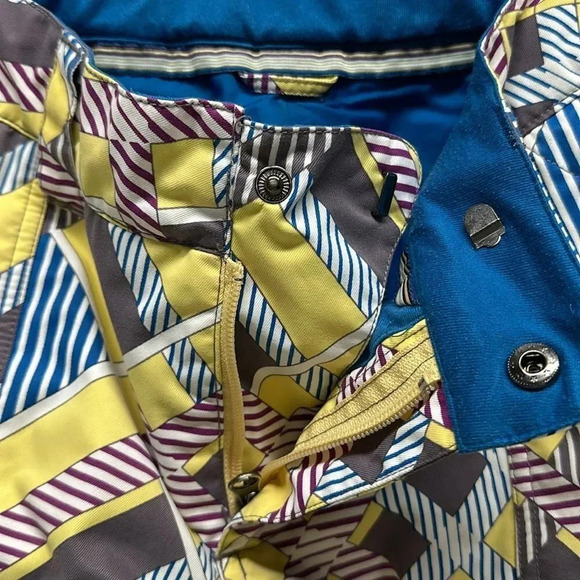 Burton Dryride Pants Snowboard Ski Winter Geometric Print Womens Size Medium - Picture 12 of 14